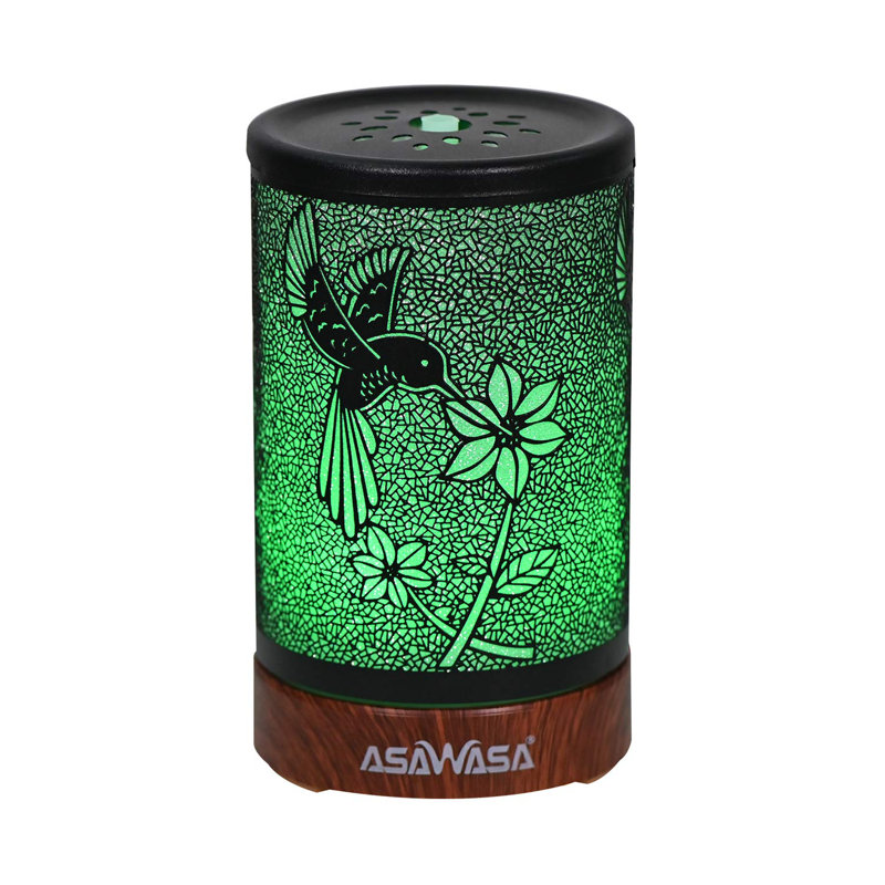 ASAWASA Essential Oil Diffuser, Metal Ultrasonic Aromatherapy Cool Mist